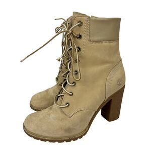 Timberland Brown Heeled Lace Up Boots